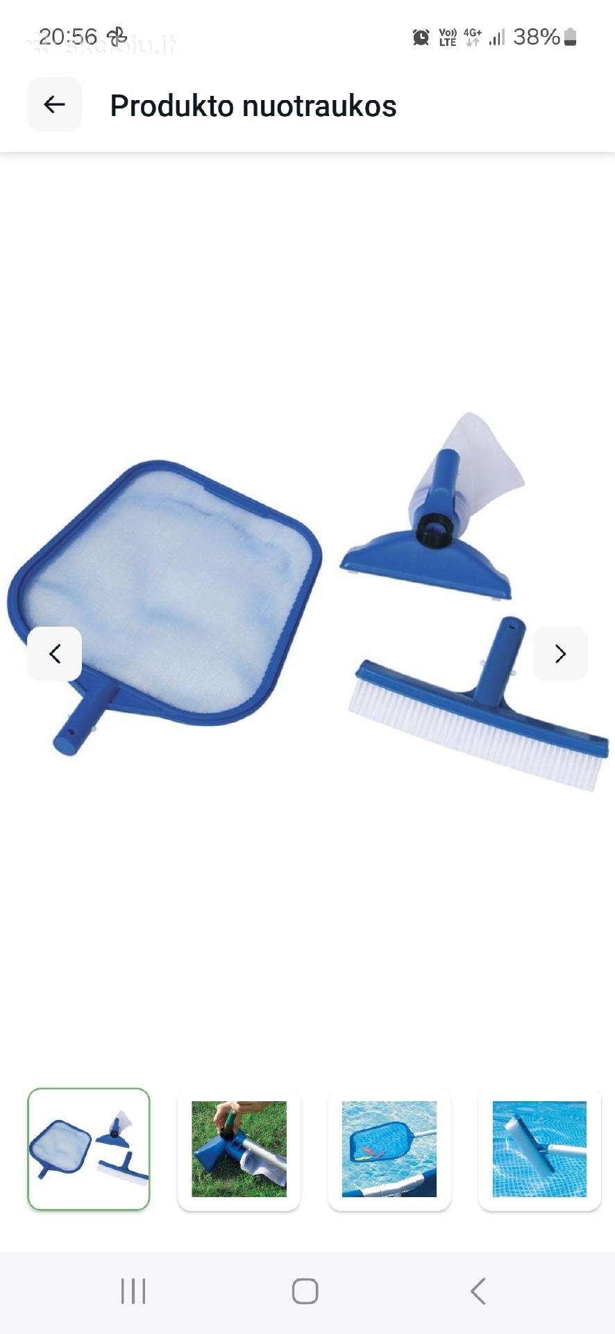 Baseino priežiūros rinkinys intex deluxe 50006