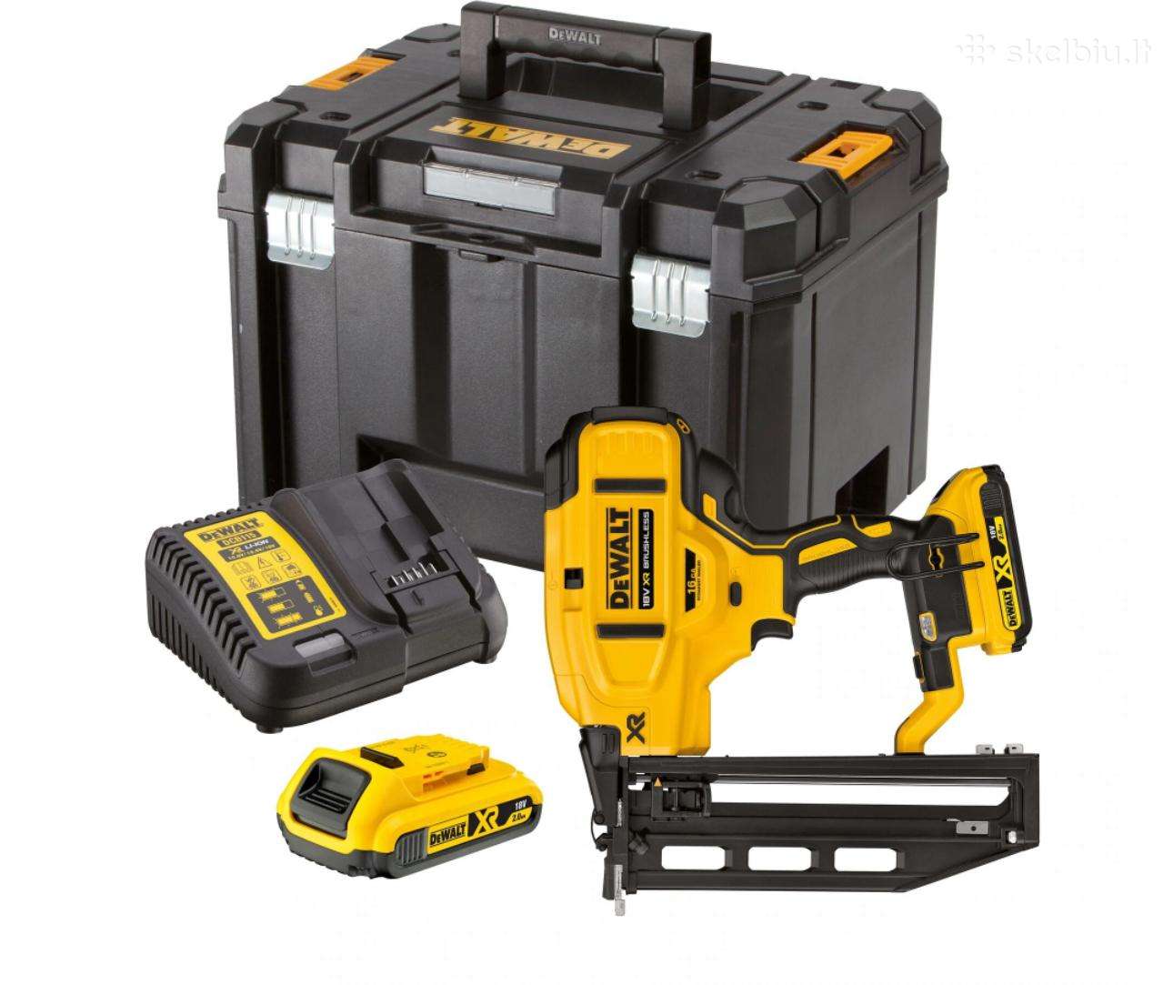 Dcn662d2 Dewalt 18v 16 Ga viniakalė (2x2.0 Ah)