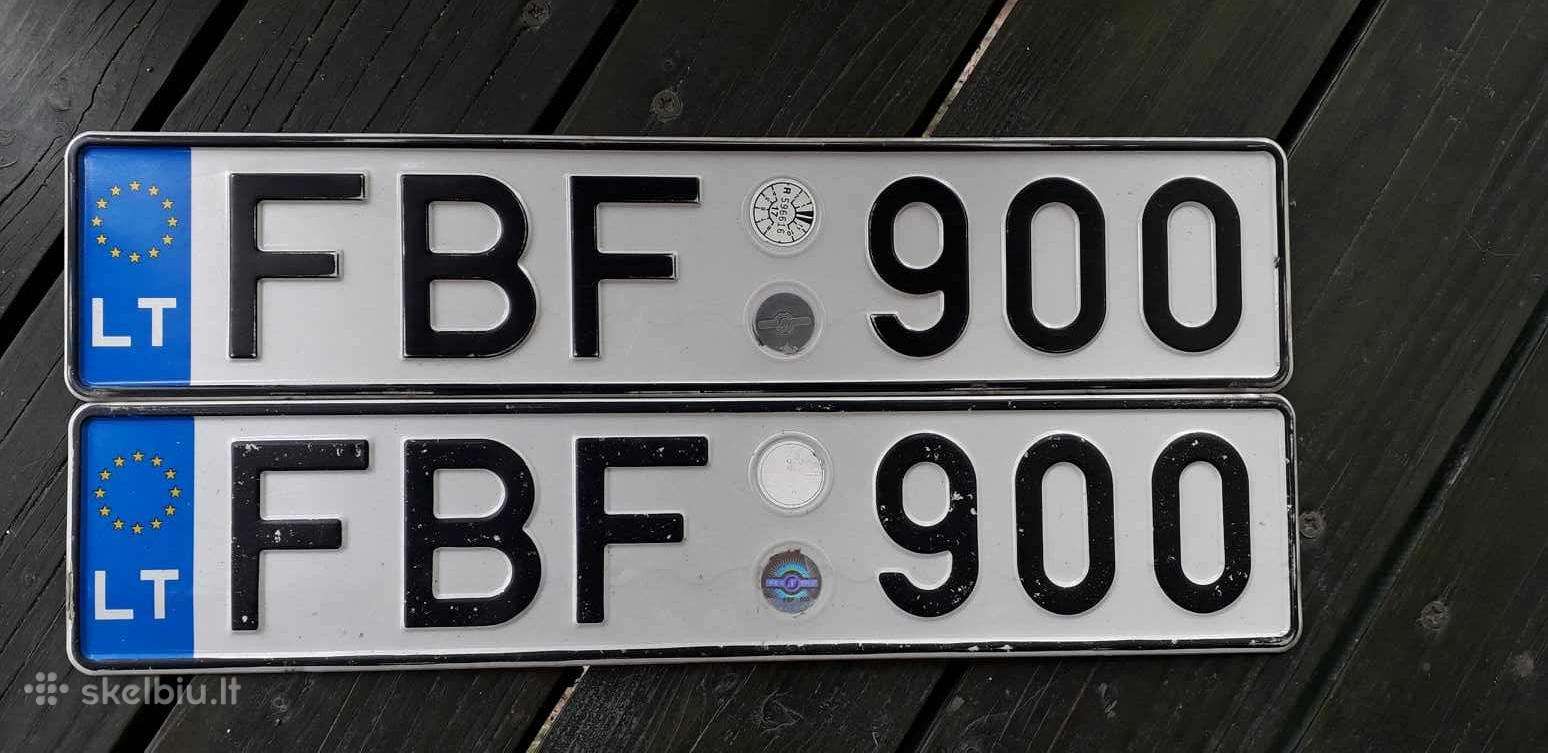 Numeriai automobiliui Fbf 900