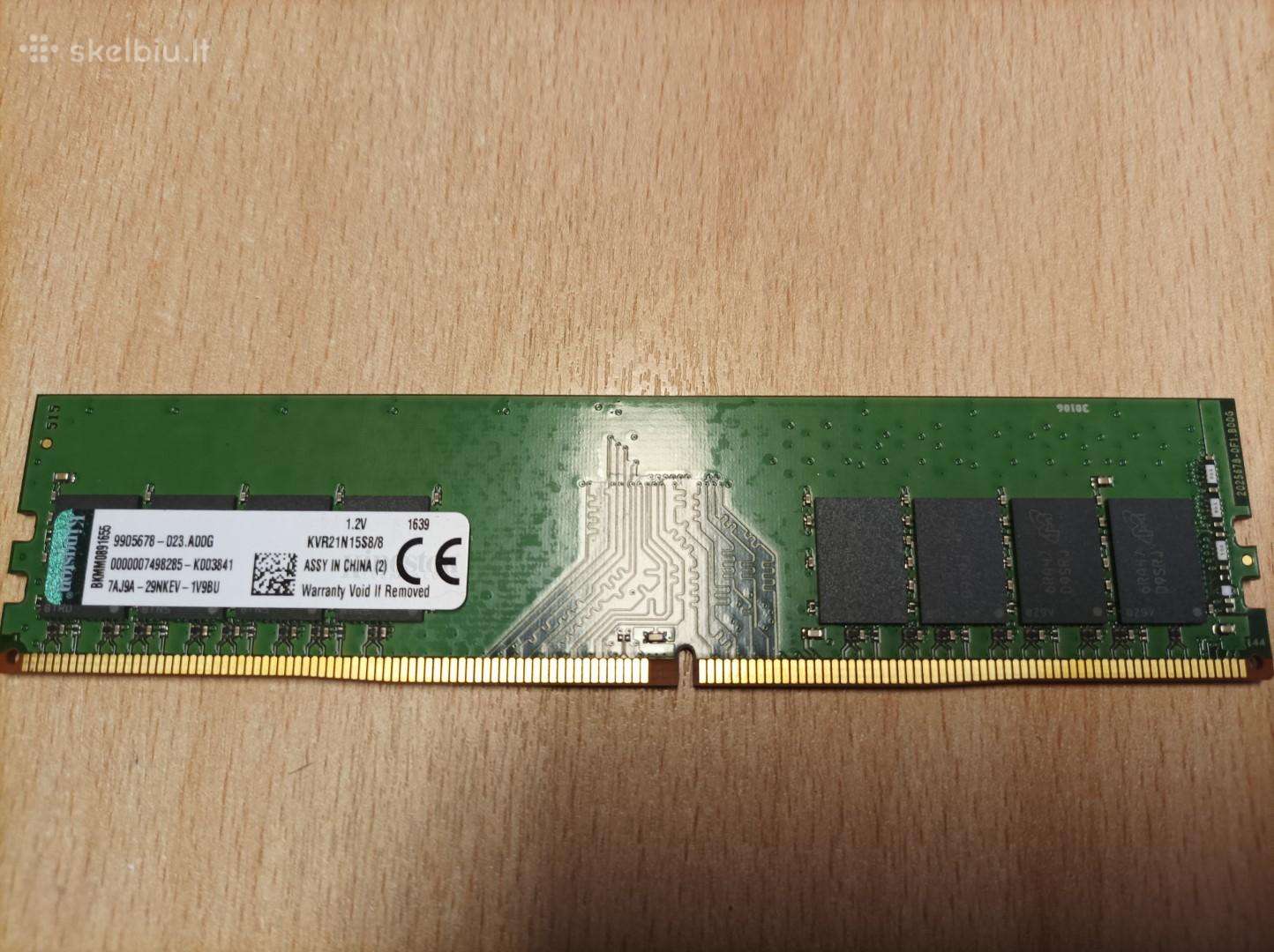 Kingston 8gb 2133mhz Ddr4 Non-ecc Cl15 Dimm 1rx8