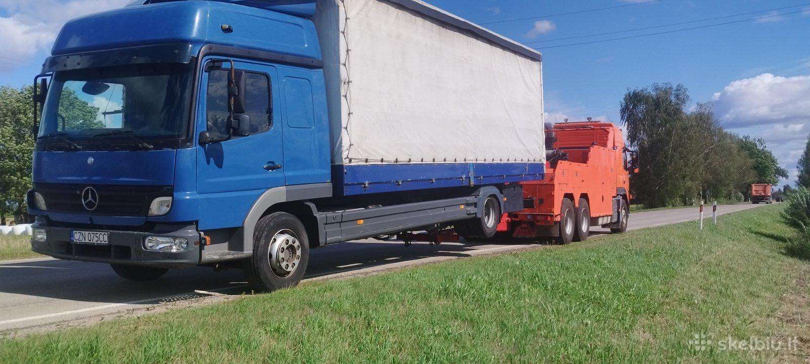 Sunkvežimių, lengvųjų tech. pagalba.