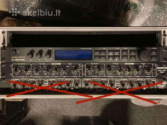 Efektai Tc electronic M-one ir Drawmer Ds201