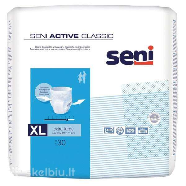 Seni Active Classic XL, sauskelnės kelnaitės, 30