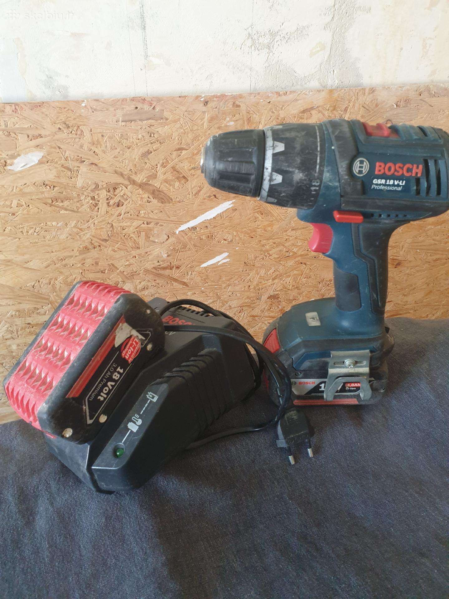 Bosch Gsr 18 V-li Suktuvas.