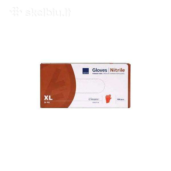 Nitrilines pirstines XL melynos 100 vnt -2eur