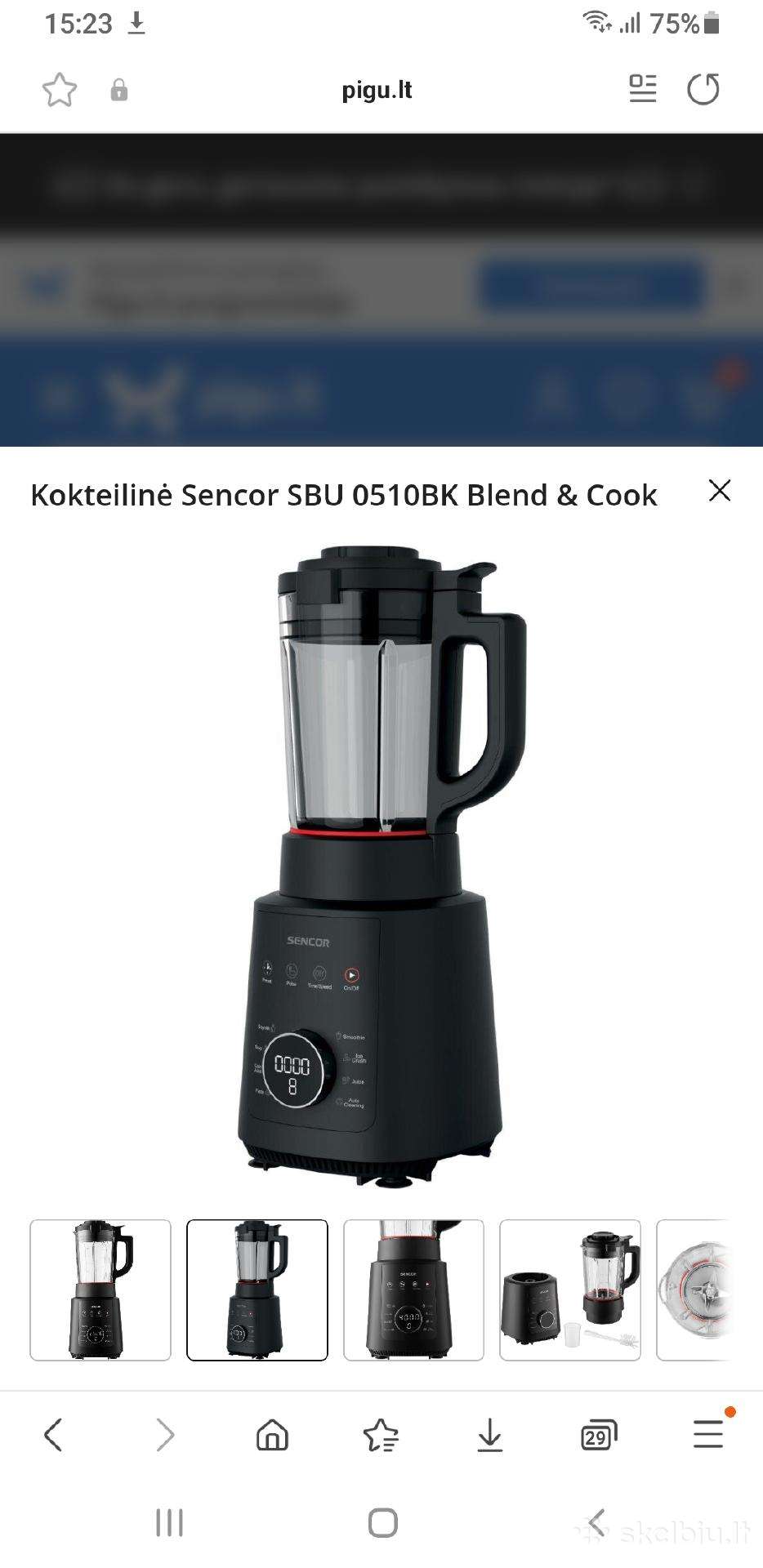 Blenderis ir sriubų viryklė viename