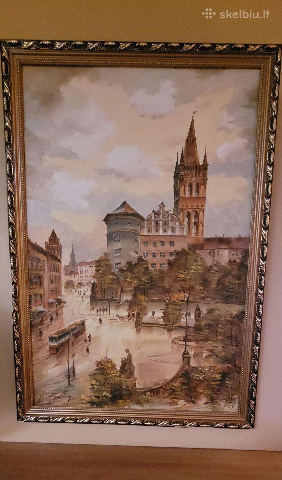Du seni paveikslai. Drobė Aliejus. XIX a. Keitimas