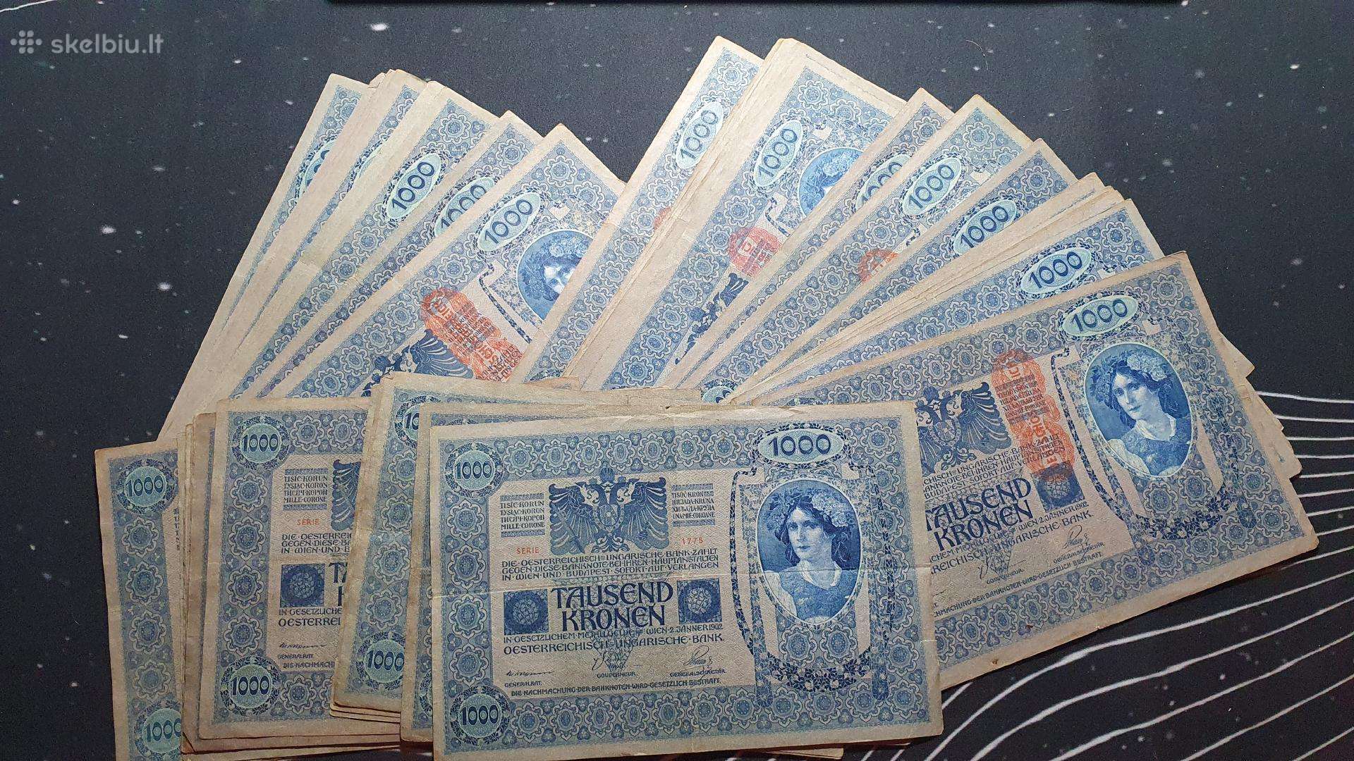 Austrija 1000 Kronen, 1919 P-59a.1 Deutschösterrei