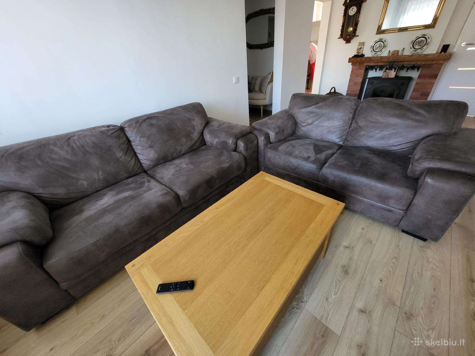Dėvėtas 3sėdė ir 2sėdė sofa