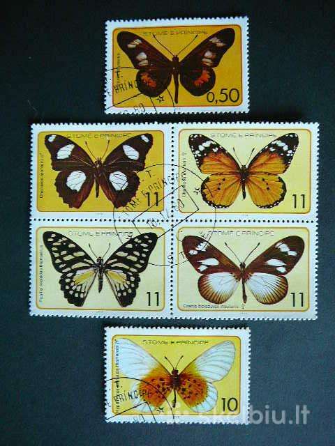 Drugeliai Sao Tome 1979 antsp. st243