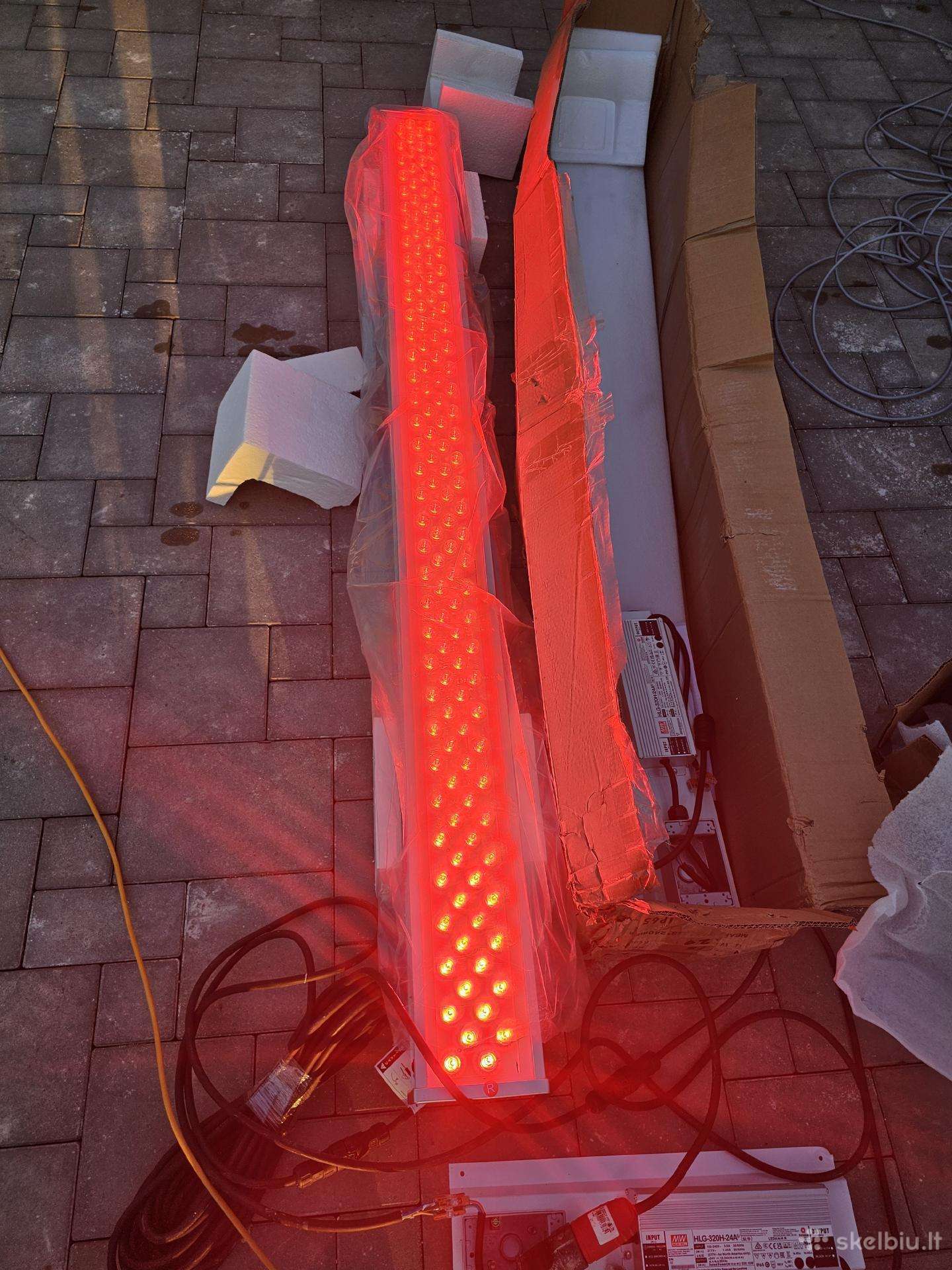 LED lauko didelis žibintas + maitinimo šaltinis