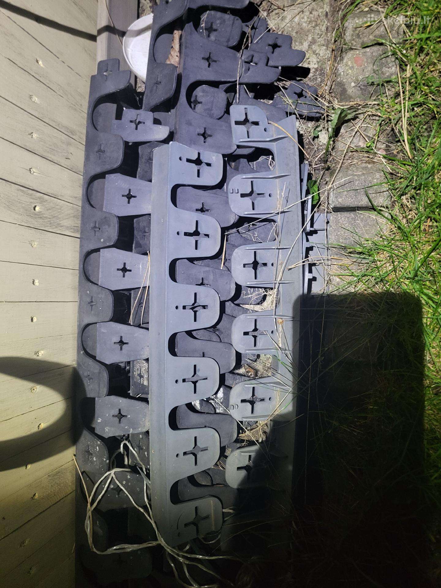 Plastikinis vejos apvadas bortelis 0.6m juodas