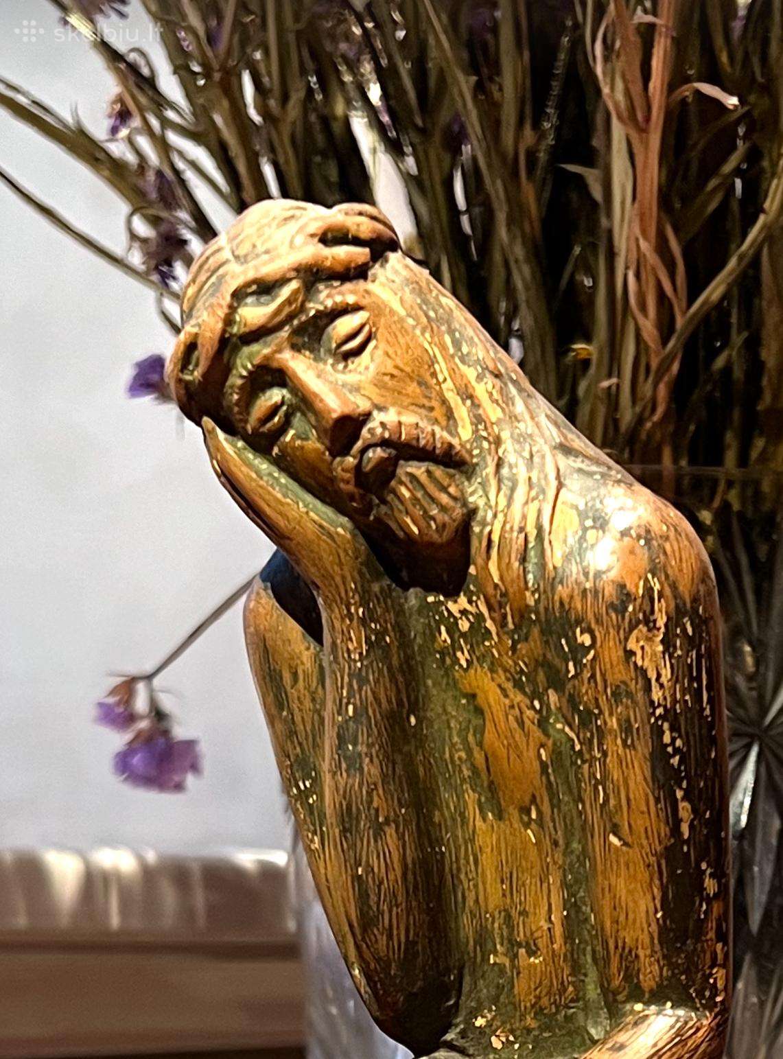 Keramikinė (molinė) skulptūrėlė Rūpintojėlis