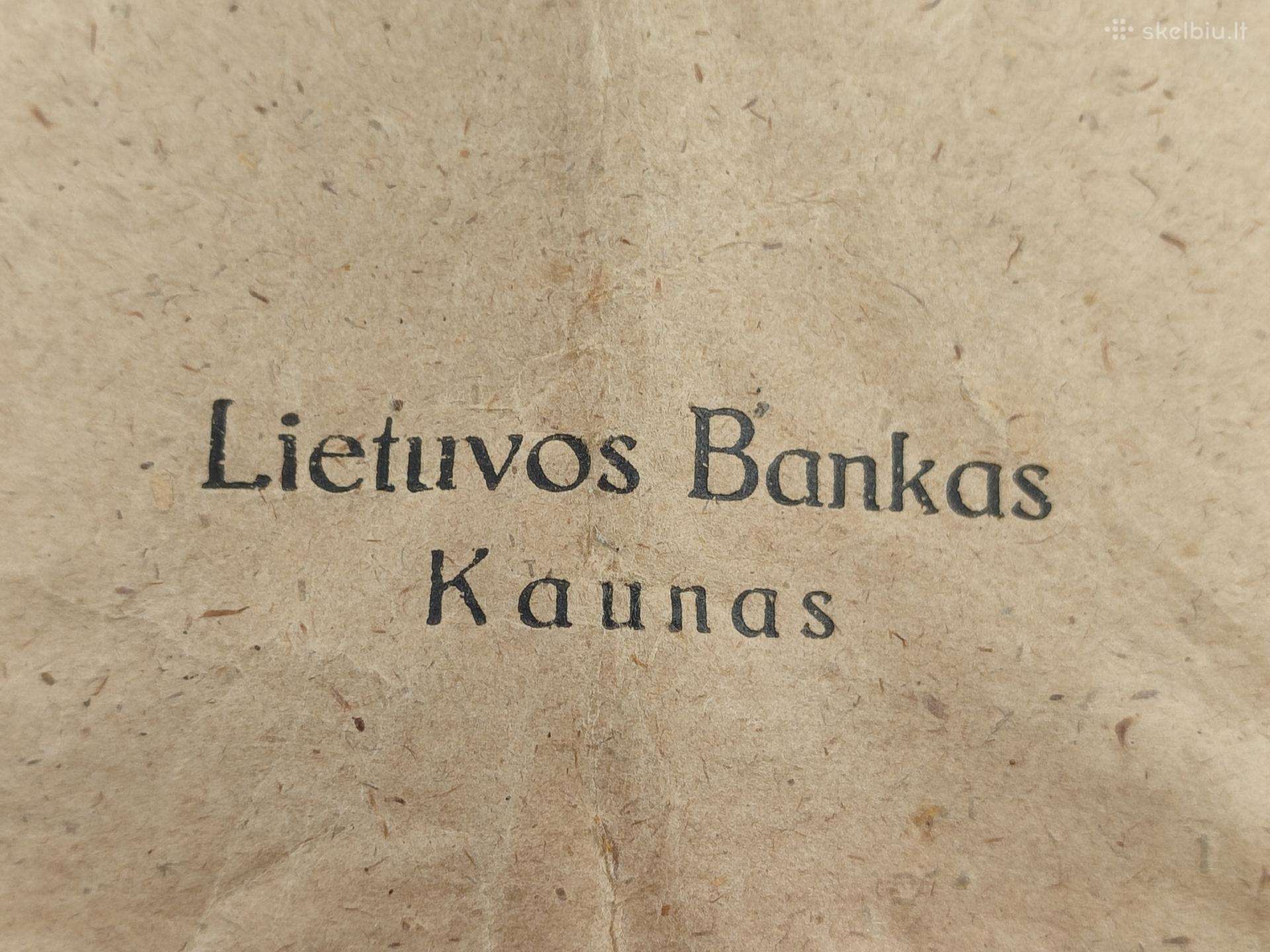 Tarpukario Lietuvos banko vokas Kaunas
