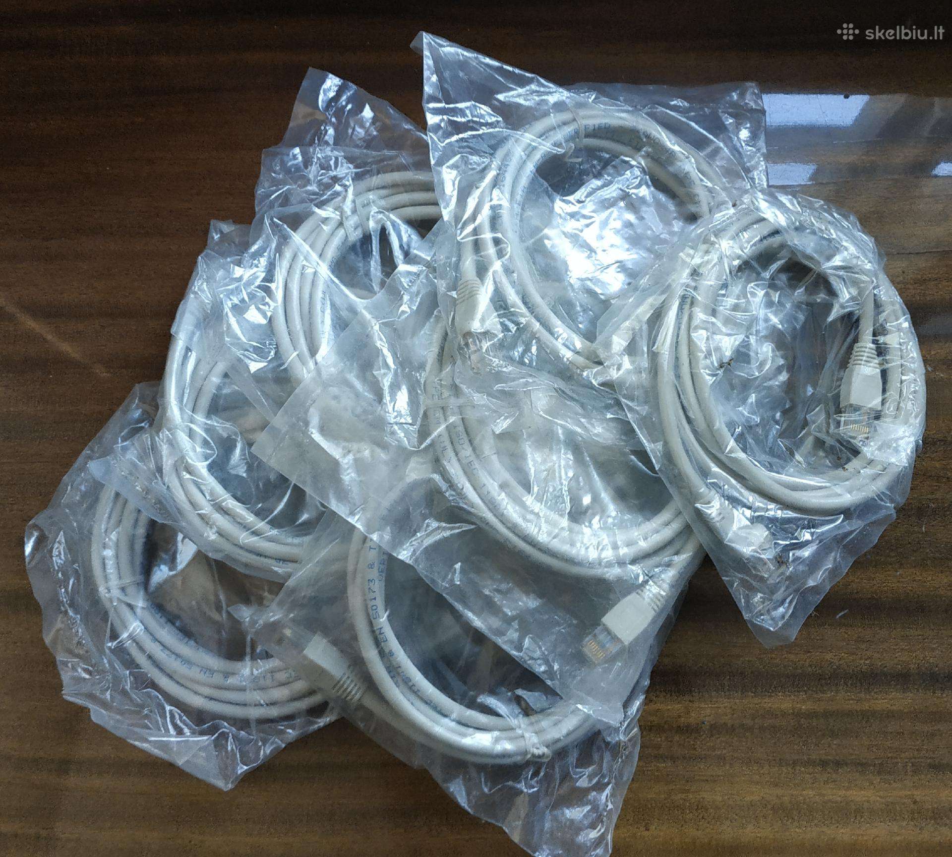 Nauji Lan Ethernet patch laidai 5e 30vnt 2m Rj45