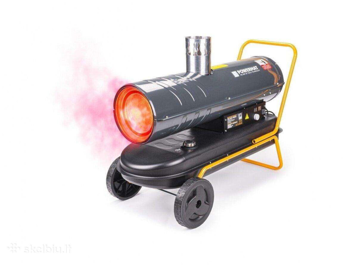 Dyzelinis šildytuvas su kaminu 40kw+LCD ekranas