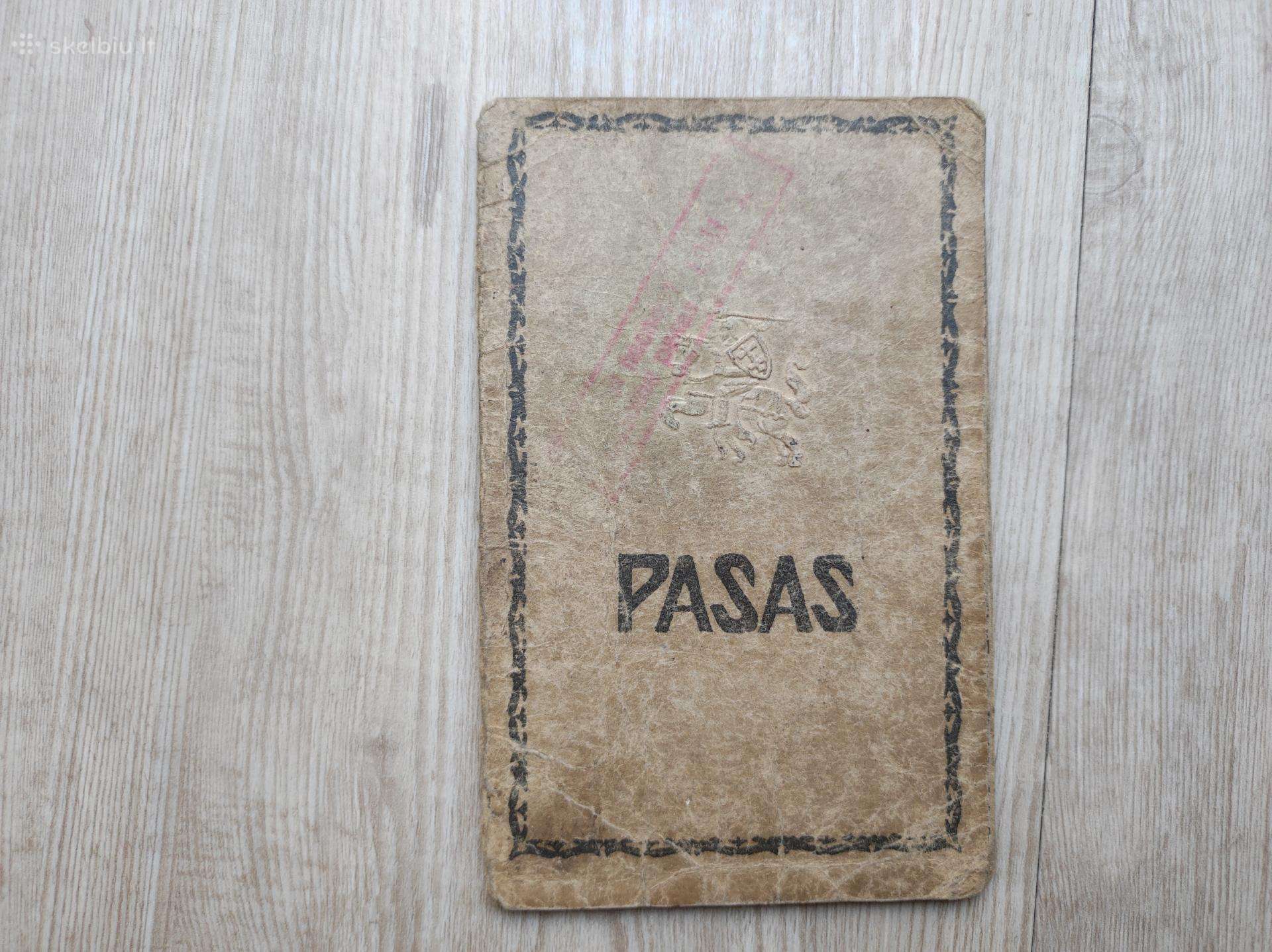 Senas Lietuviškas pasas (Tarpukario)
