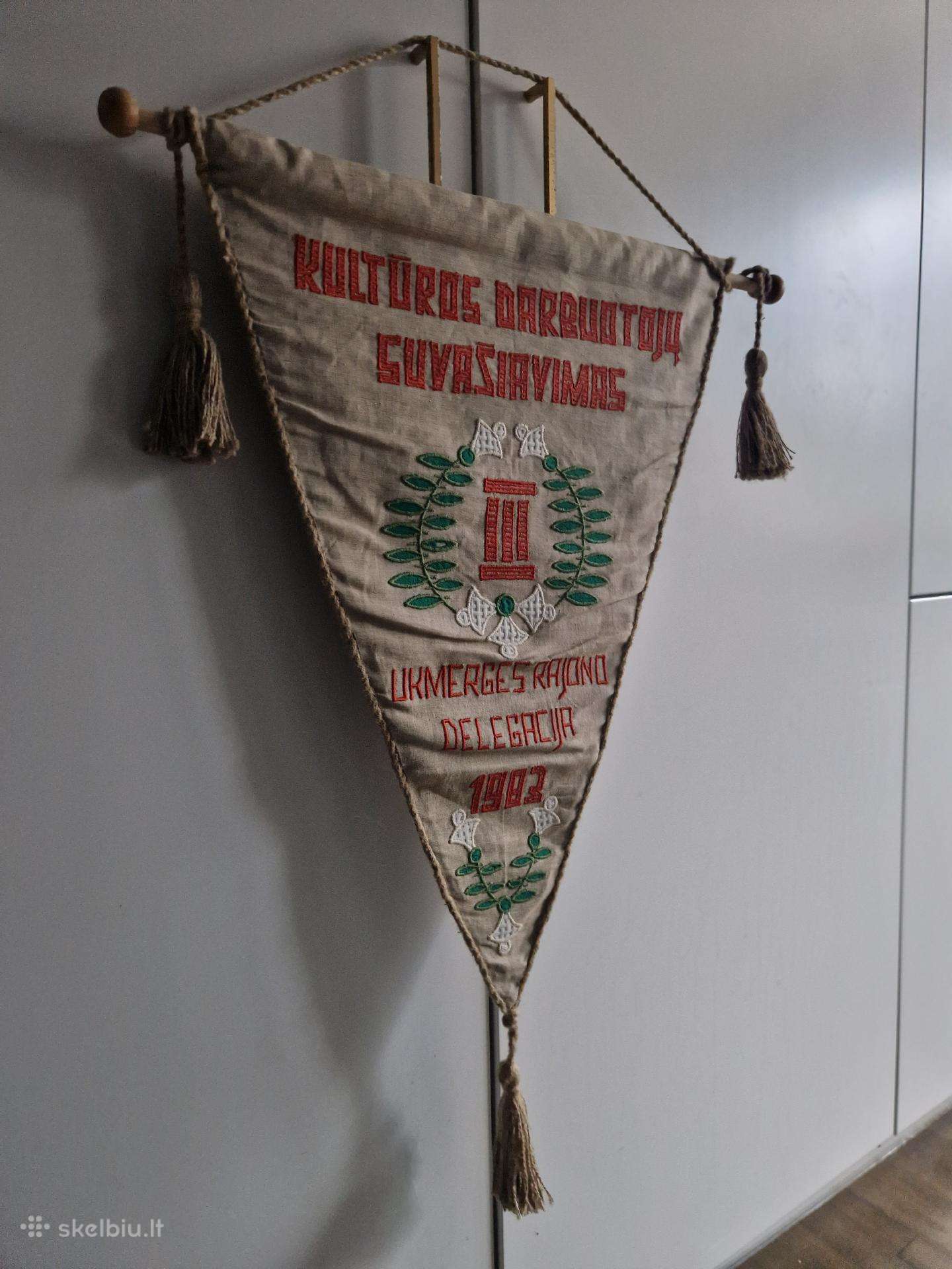Didelė gairelė vėliava Ukmergės raj. delegacija 83