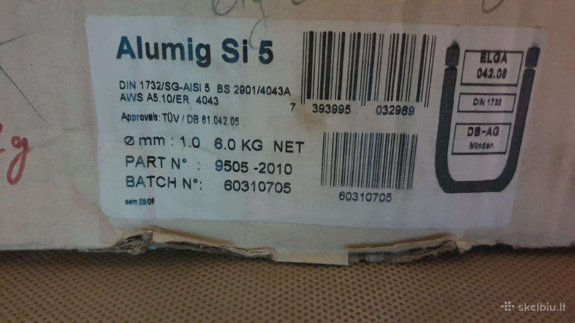Suvirinimo vela aliumininine