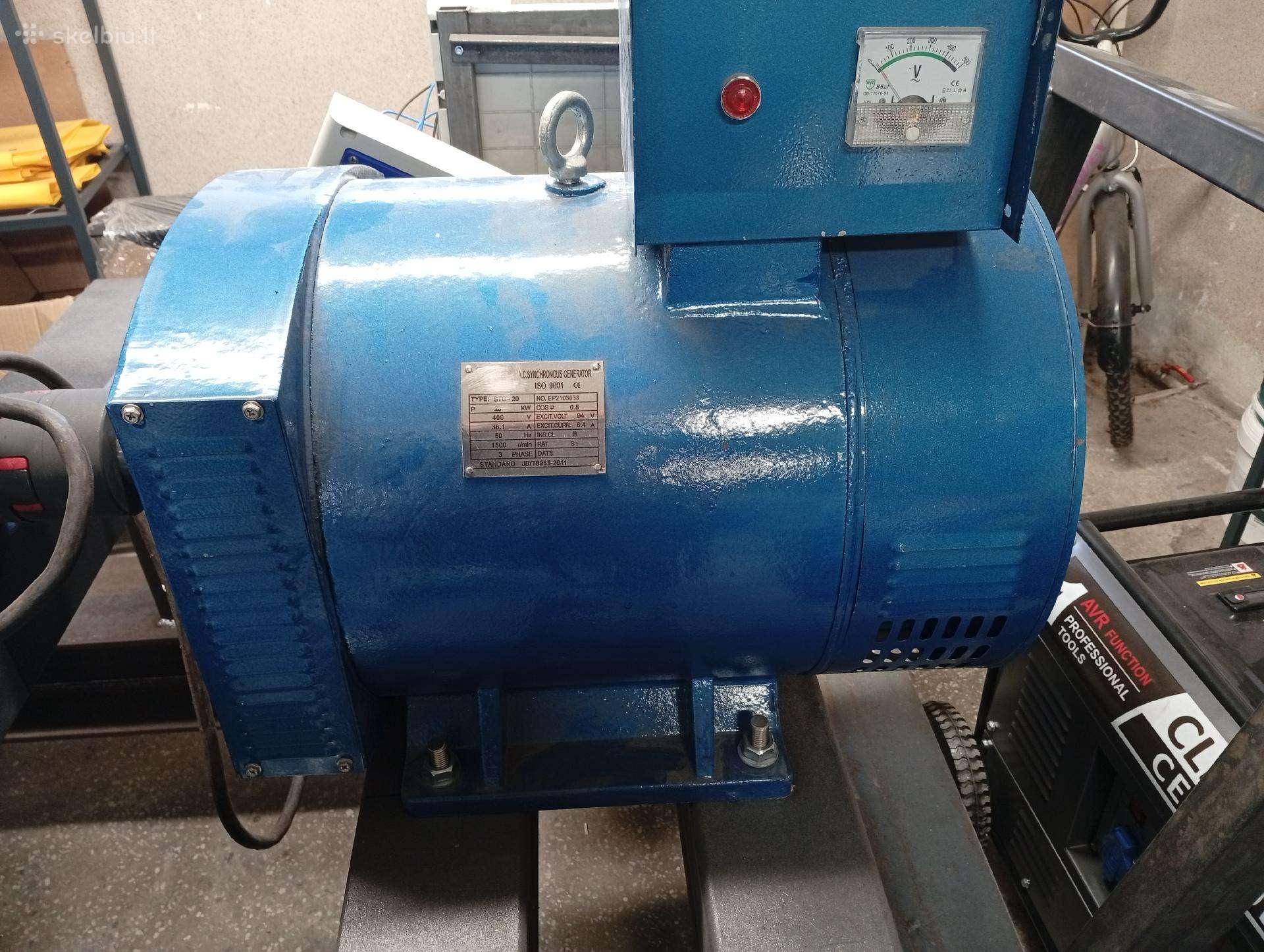 Naujas Generatorius 20kv 1500aps/min
