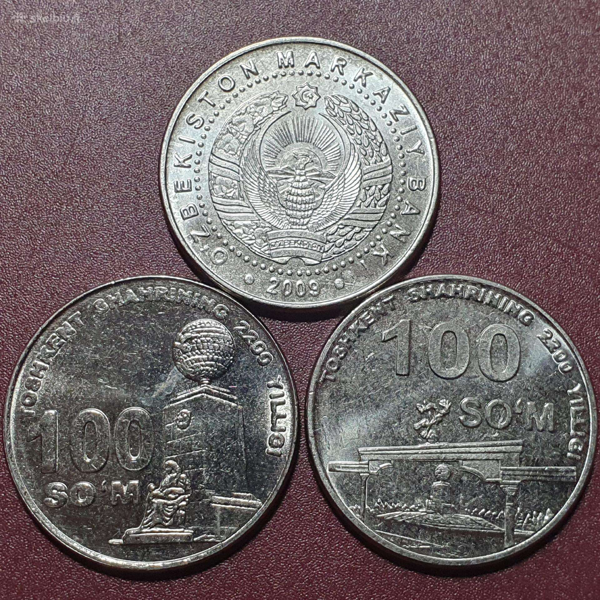 Uzbekija 100 sumų, 2009