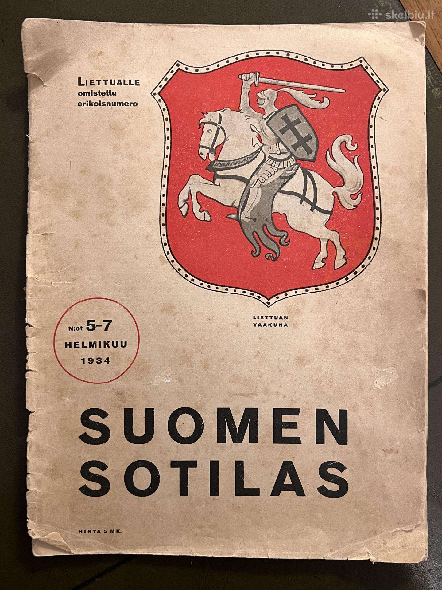 Labai retas Suomijos žurnalas apie Lietuvą 1934 m