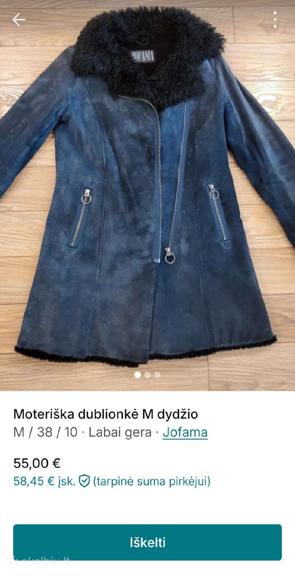 Moteriška dublionkė