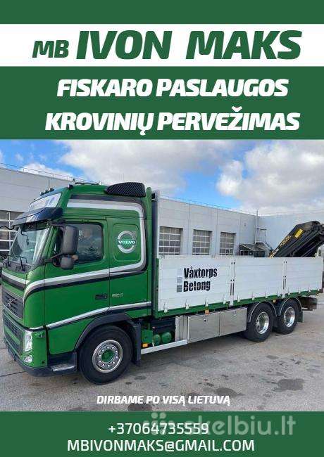 Fiskaro paslaugos, fiskaras,kranas,manipuliatorius
