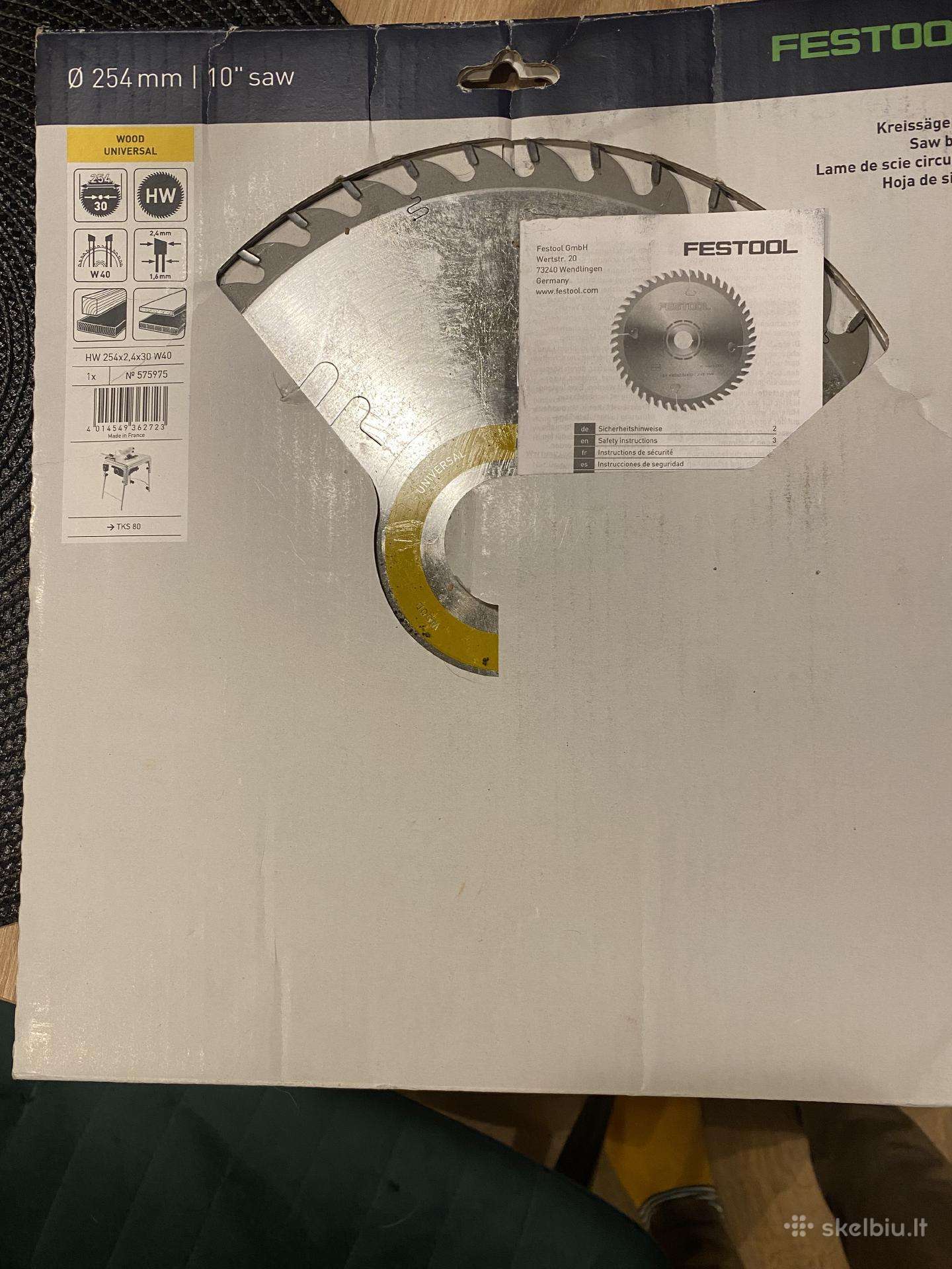 Festool 254x2,4x30 pjovimo diskas