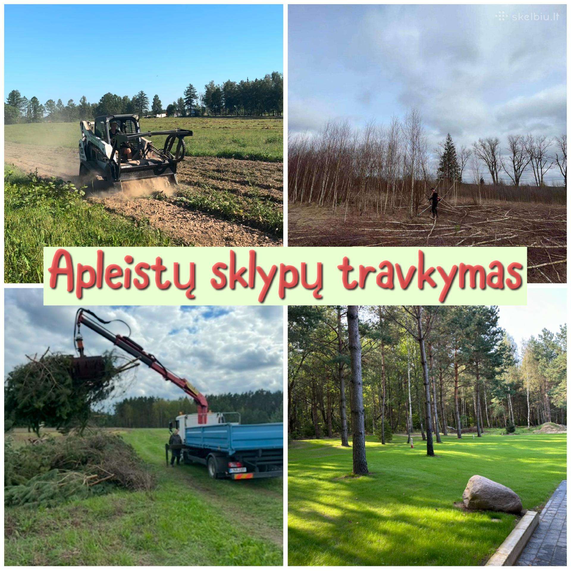 Vejos įrengimas / Apleistų sklypų frezavimas