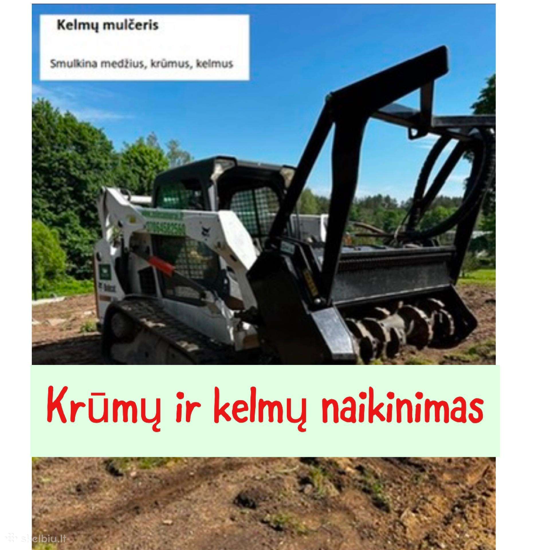 Apleistų sklypų tvarkymas / frezavimas