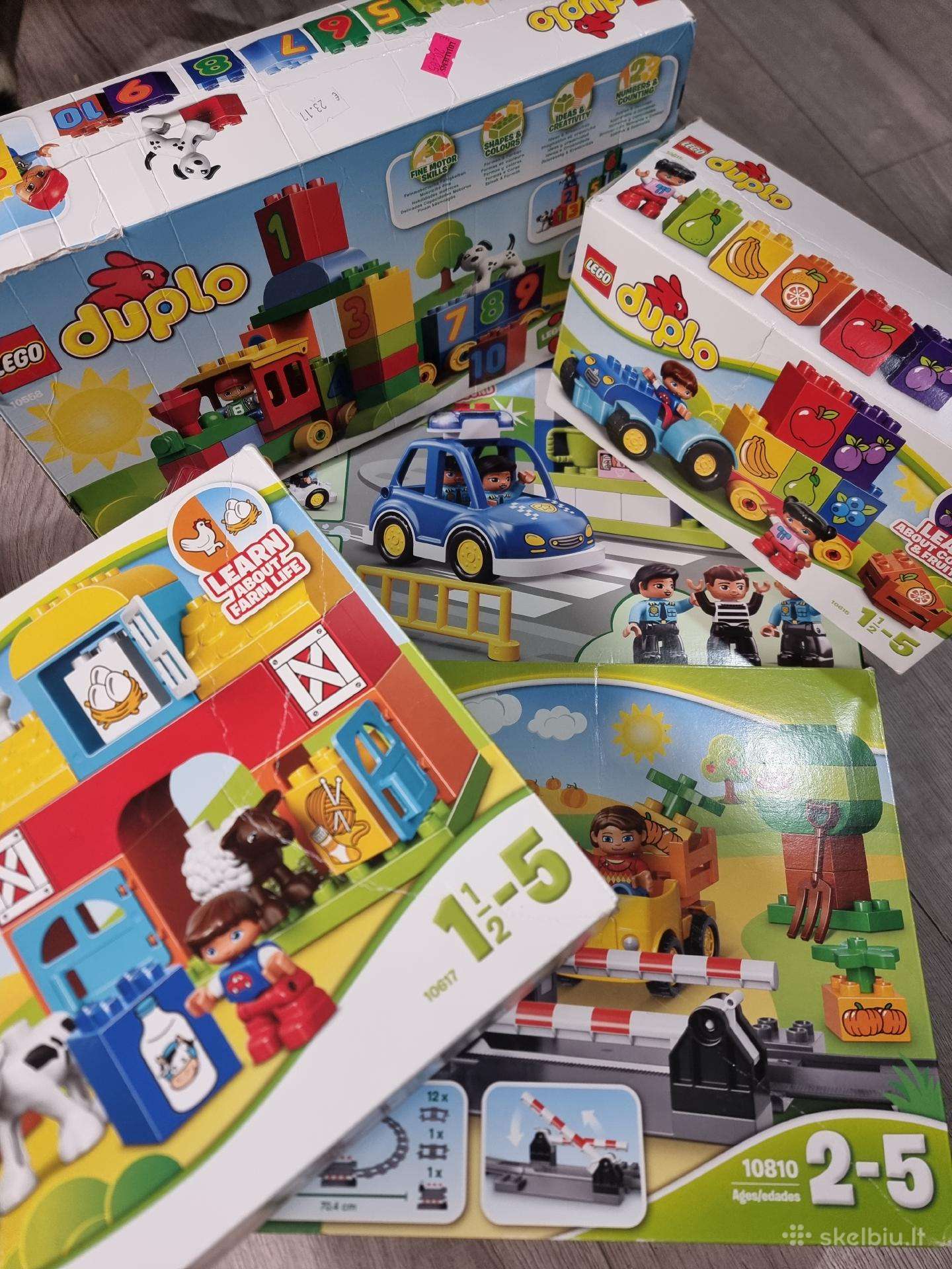 Lego Duplo kompkektai su dezutemis ir be