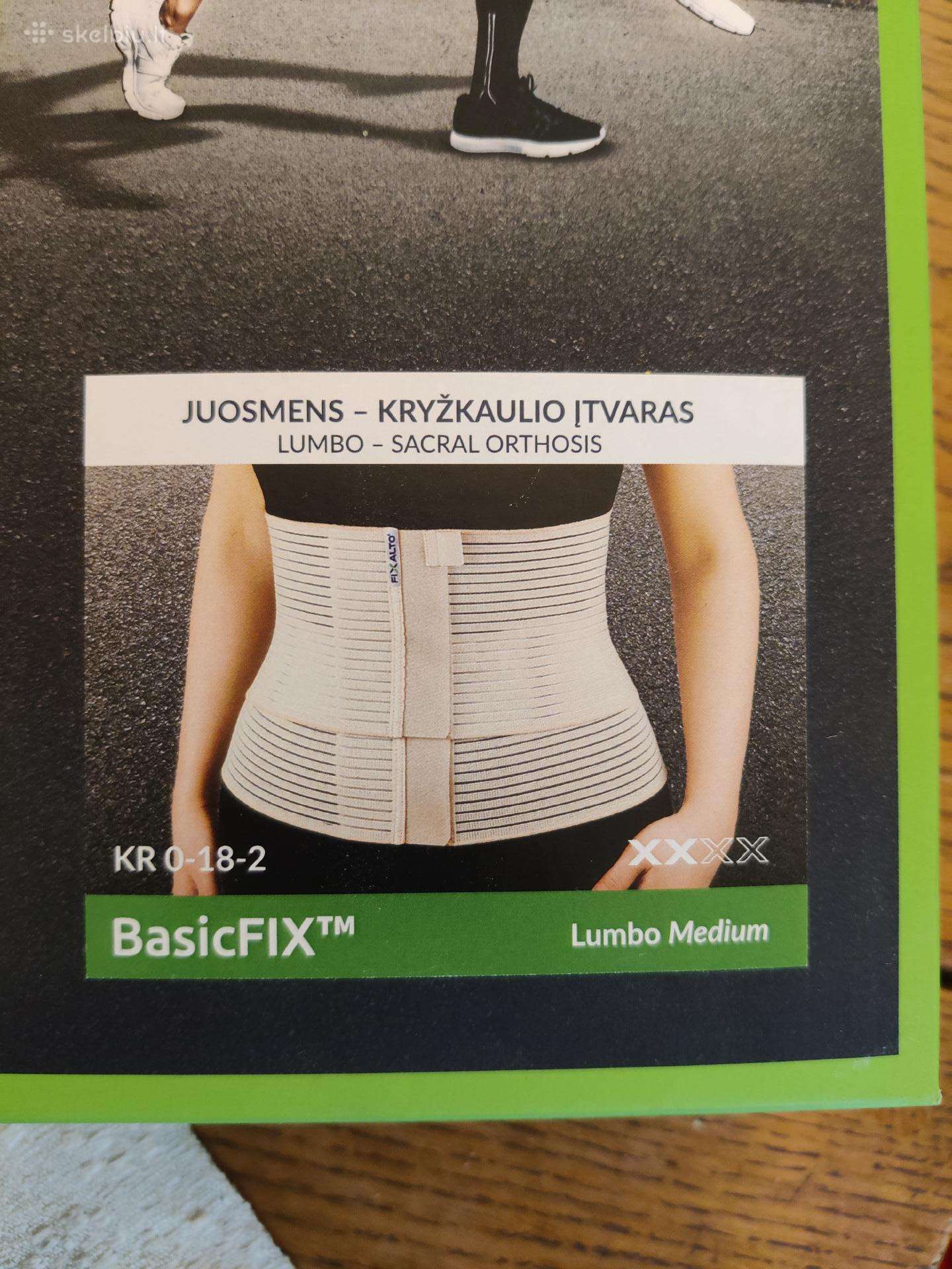 Juosmens įtvaras. Fixalto. L dydis