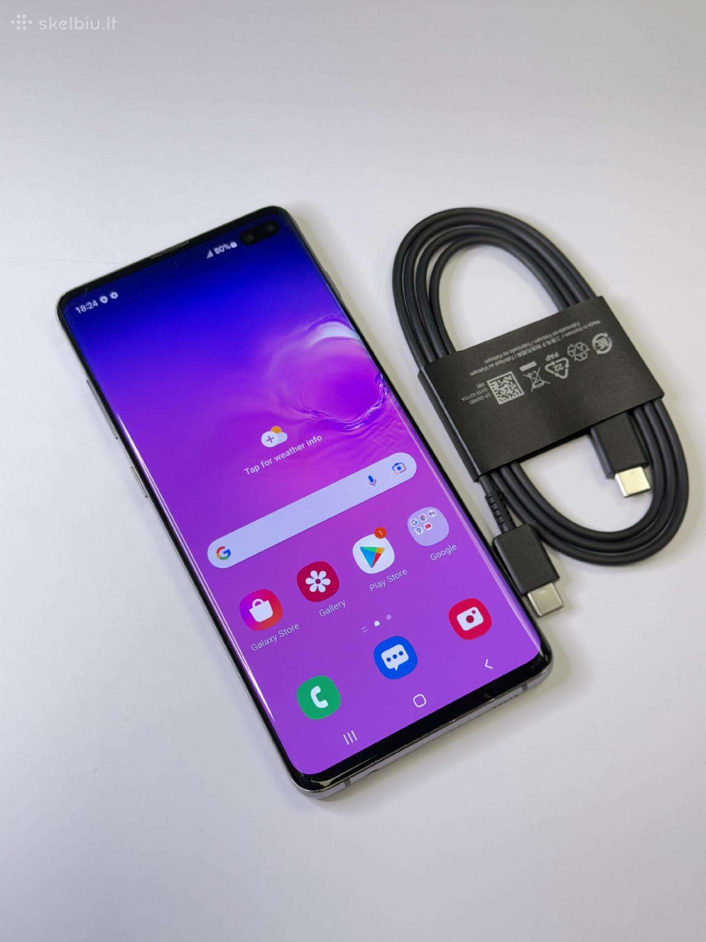 Samsung s10+ s10plus 128gb su 3mėn garantija