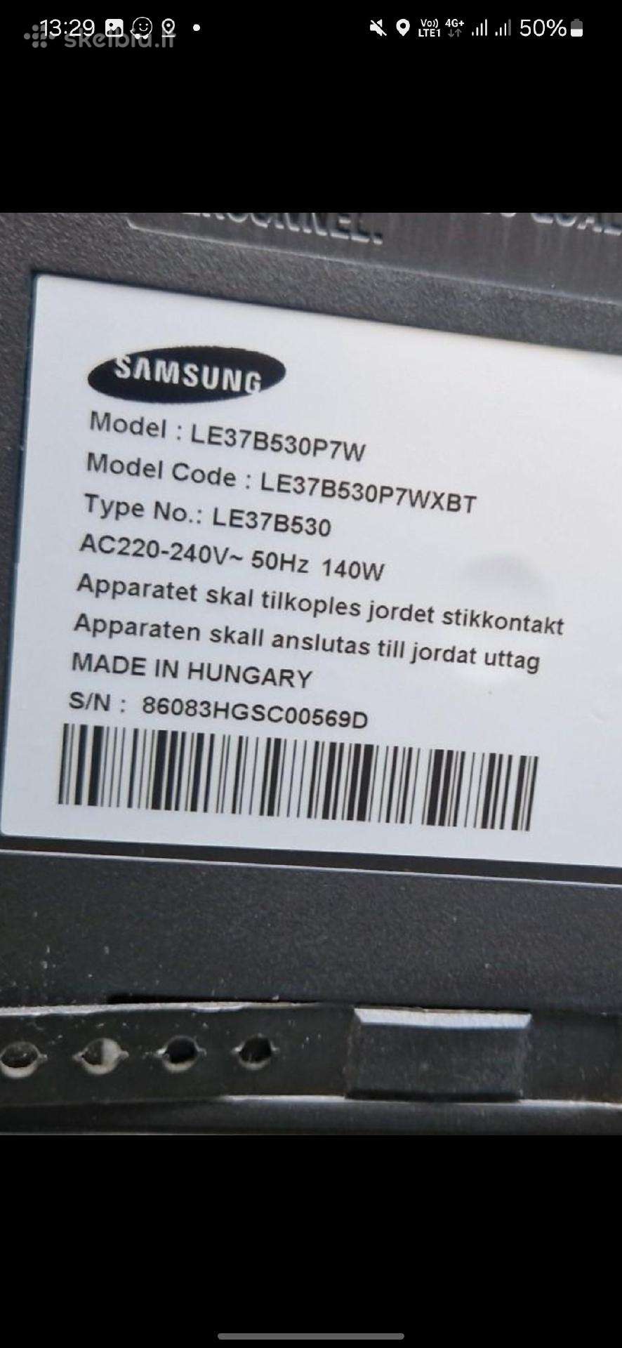 Samsung televizorius