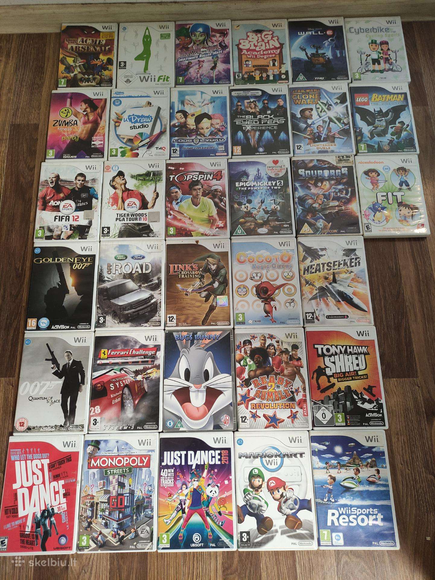 Nintendo wii zaidimai mario kart yra