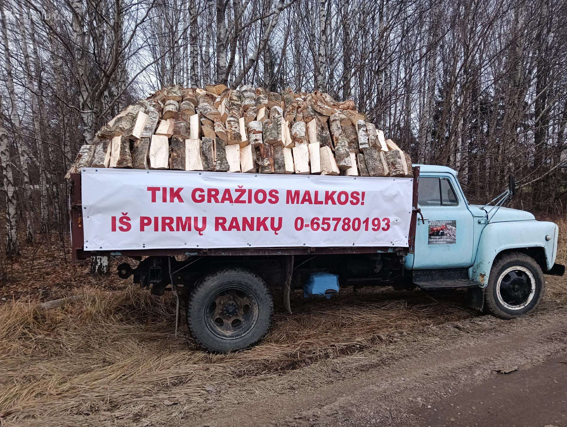 Įvairios malkos visų rūšių skaldytos 3 m gražios