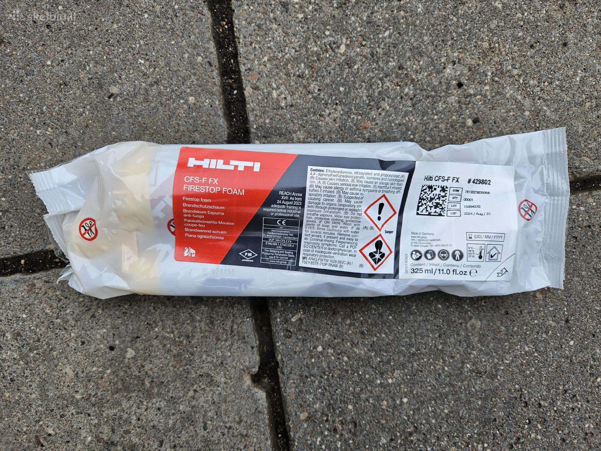 Hilti priesgaisrines putos, eboksidiniai inkarai