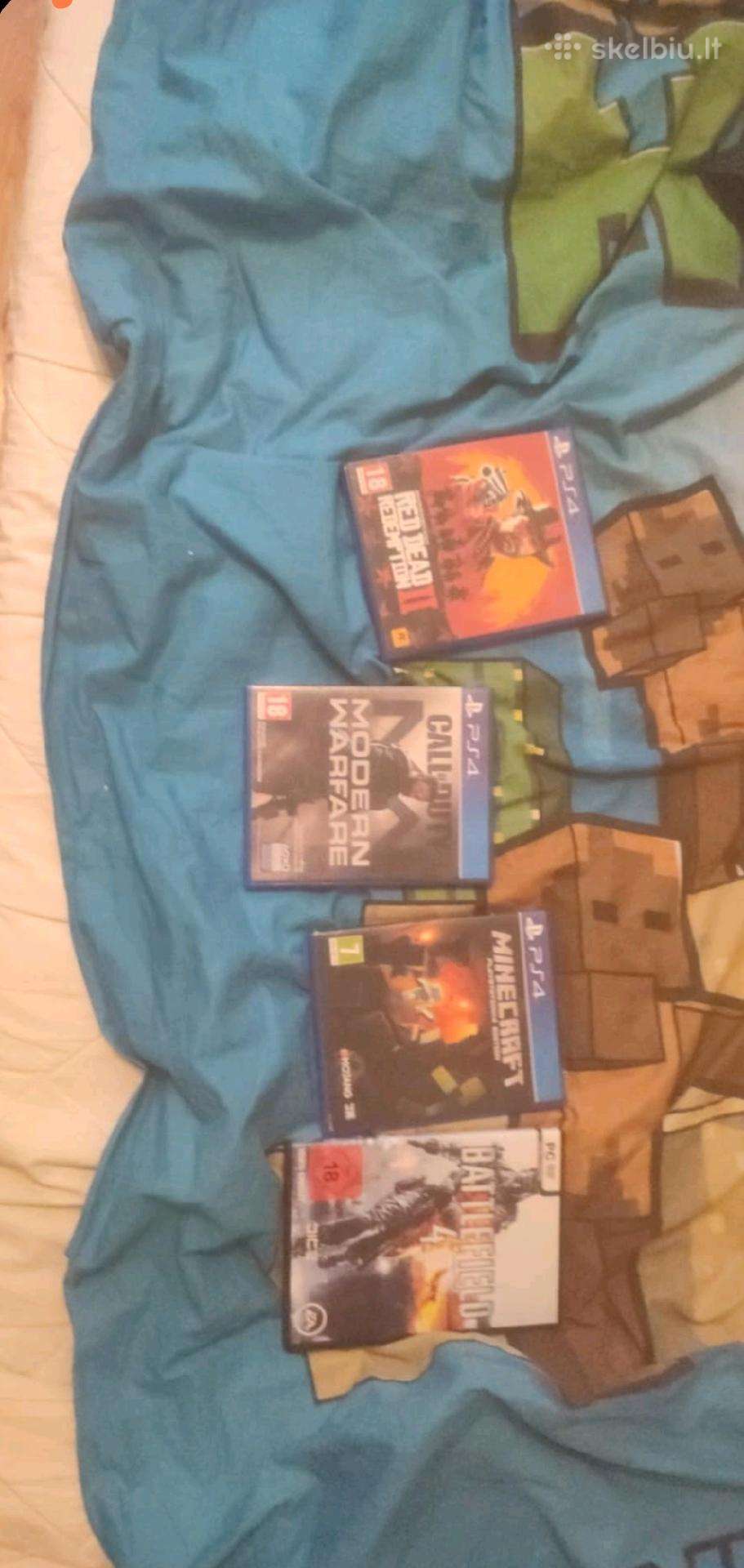 Ps4 žaidimai visi kainuoja 45€ battle field Pc 4€