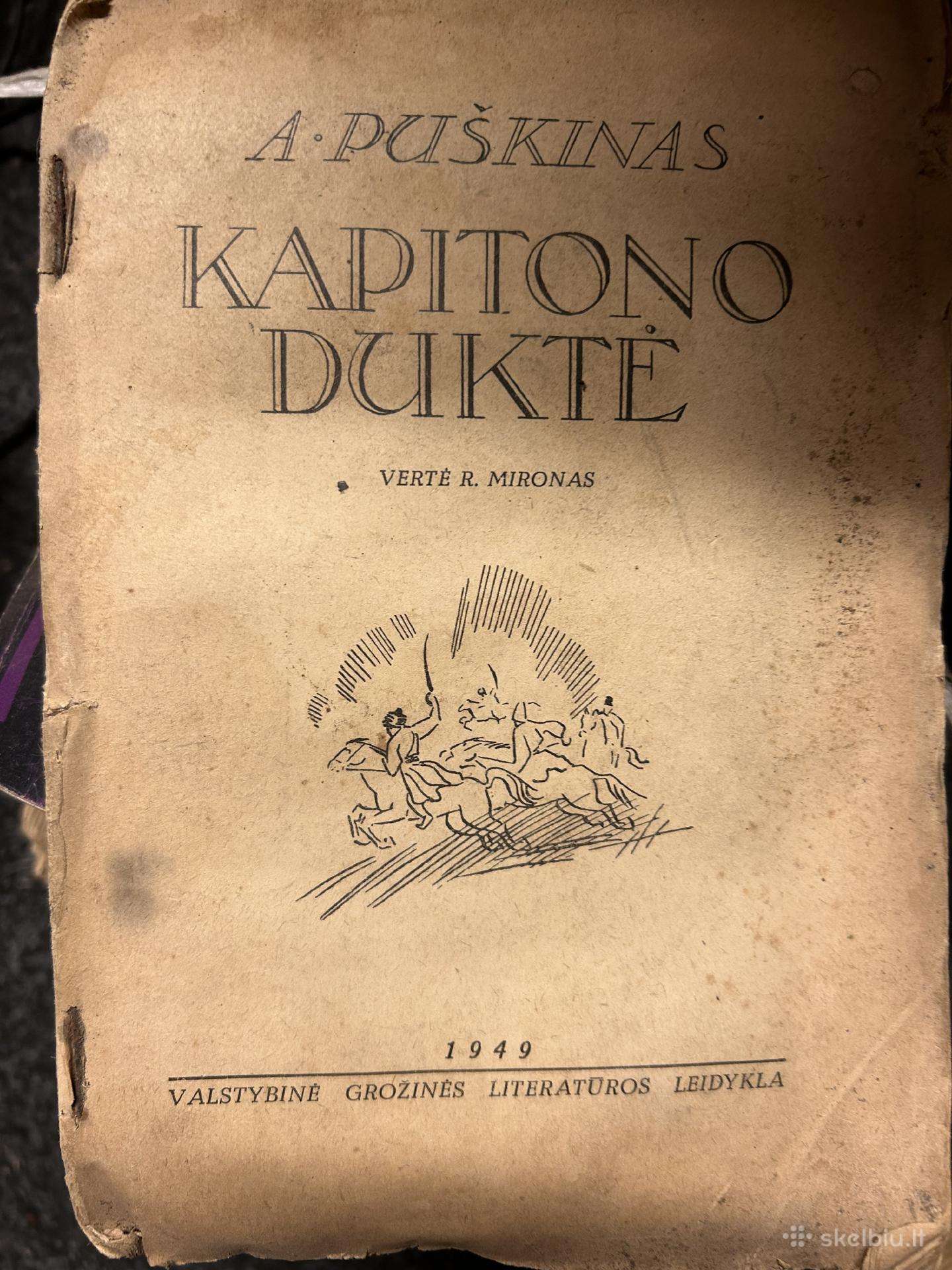 A.puškinas “Kapitono duktė, 1949 m.
