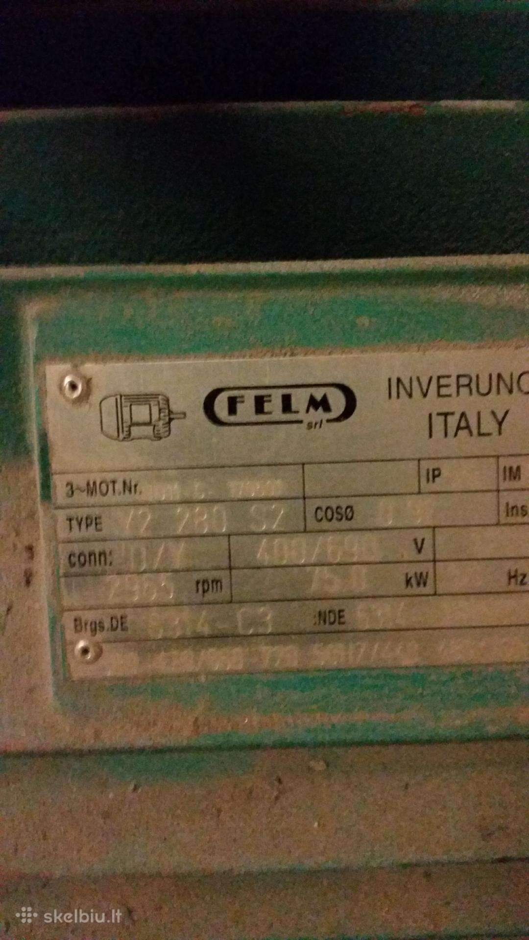 75 kw trifazis variklis. Fluke megometras