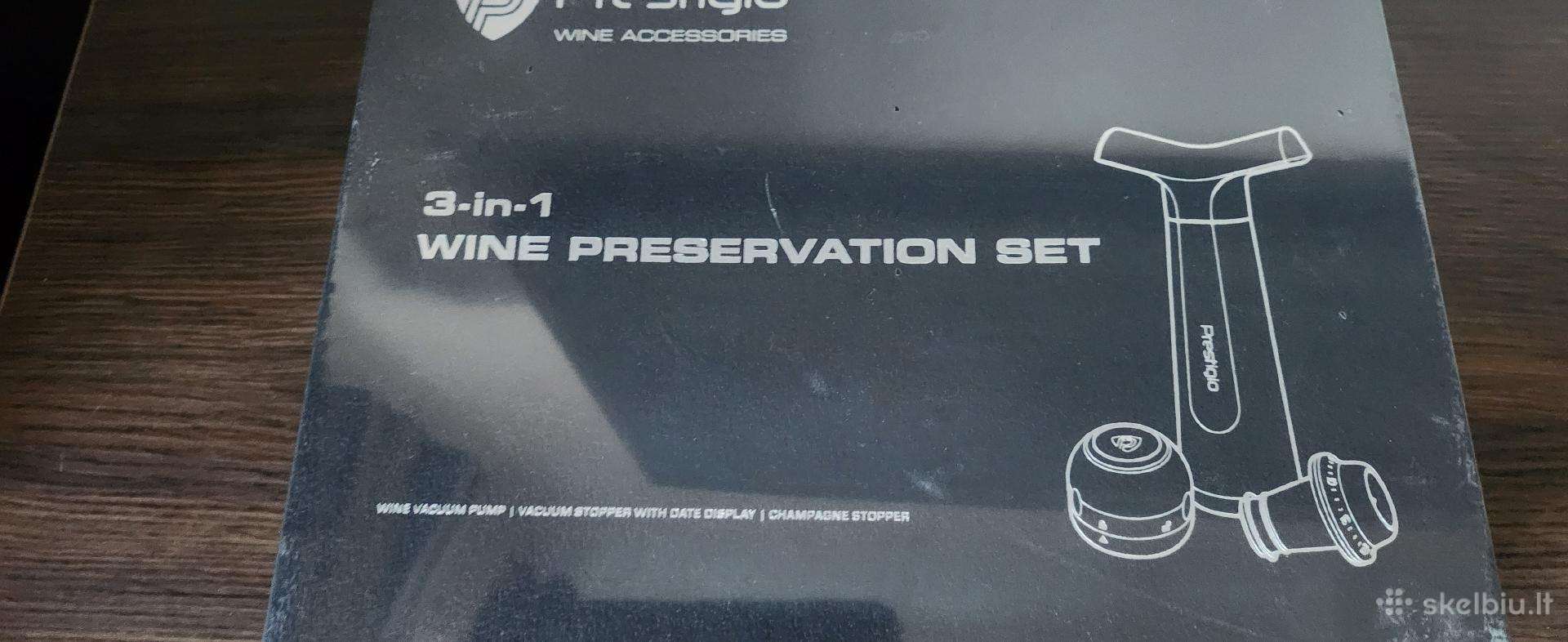 Vyno Kamštis Prestigio 3 In 1 Preservation