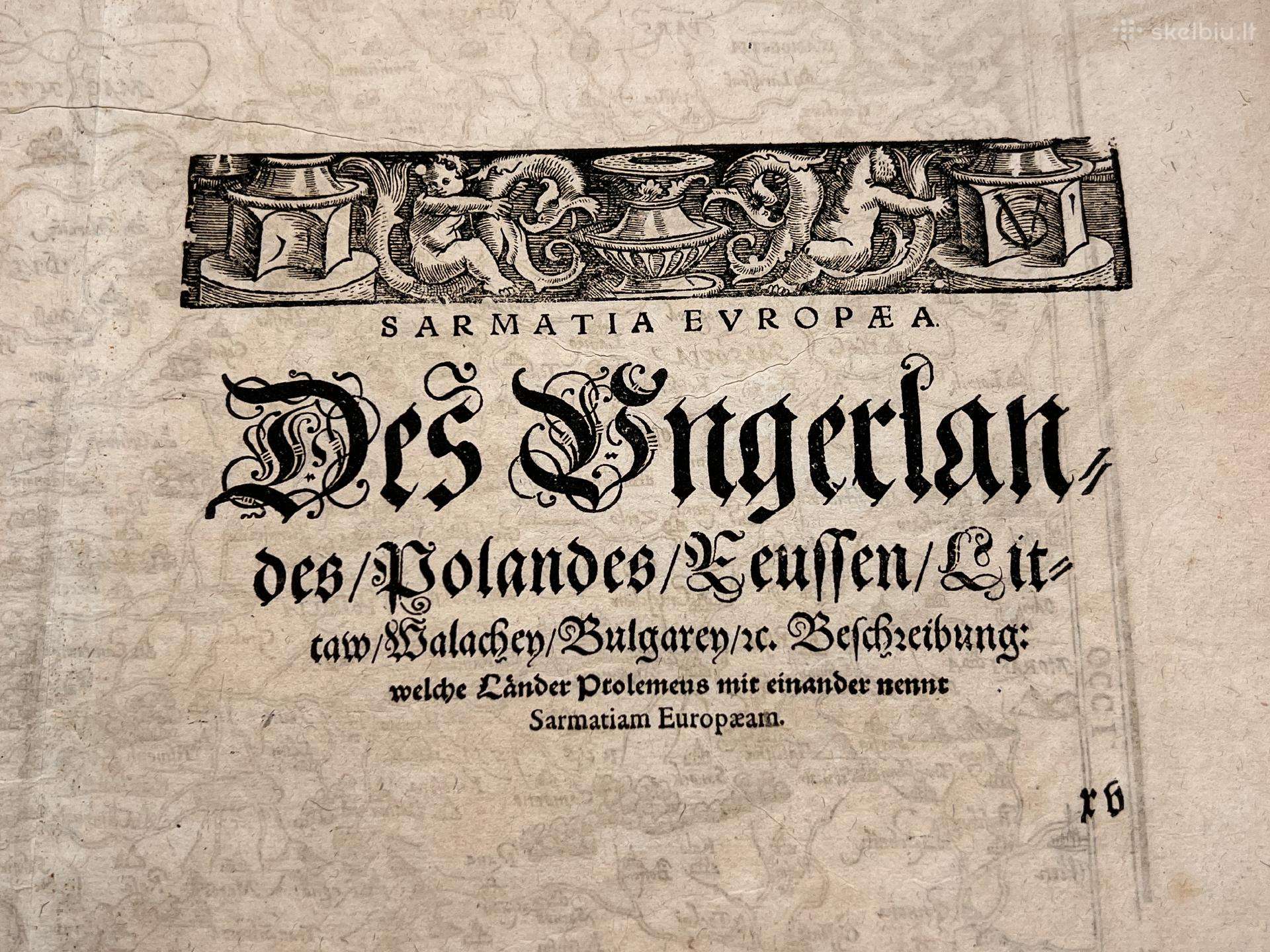 Vidurio ir Pietų Europos žemėlapis 1588 -1628 m