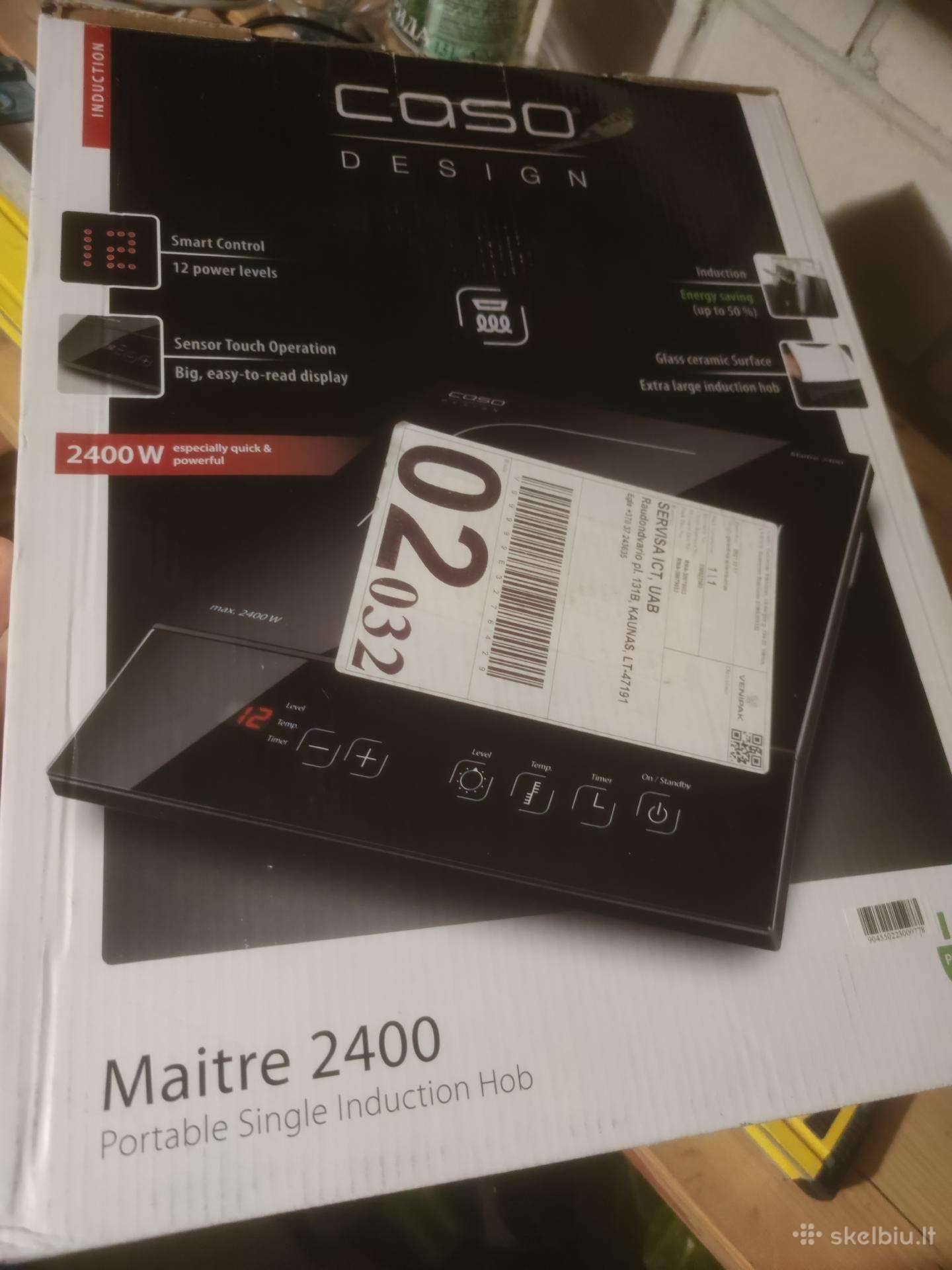 Mini viryklė indukcinė Caso Maitre 2400, 2400 W, j
