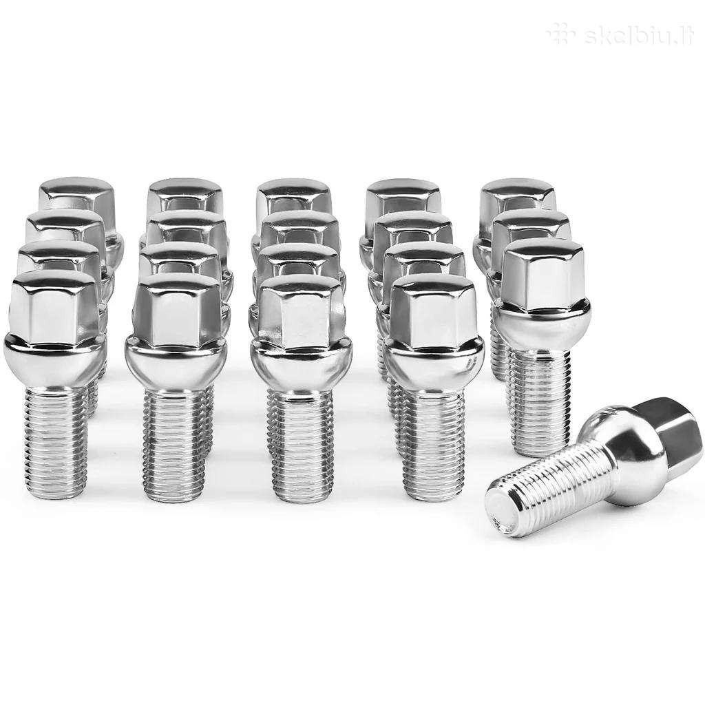 Automobilio Chrominiai ratų varžtai M14x1,5