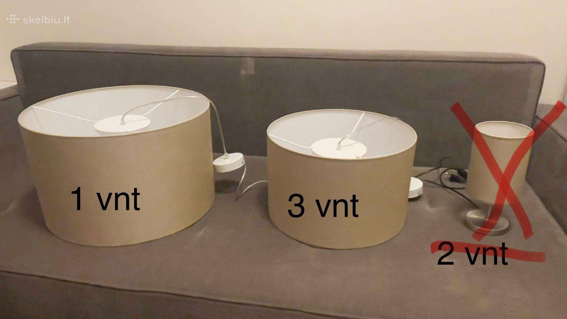 Parduodu labai geros būklės šviestuvų komplektą