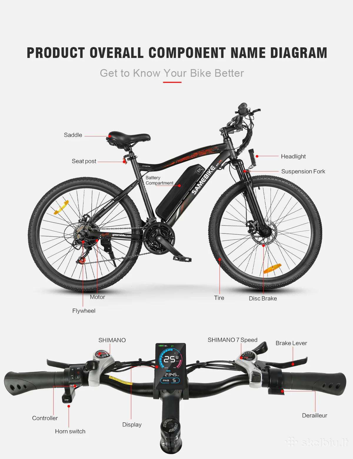 Electric bike SAMEBIKE 26″