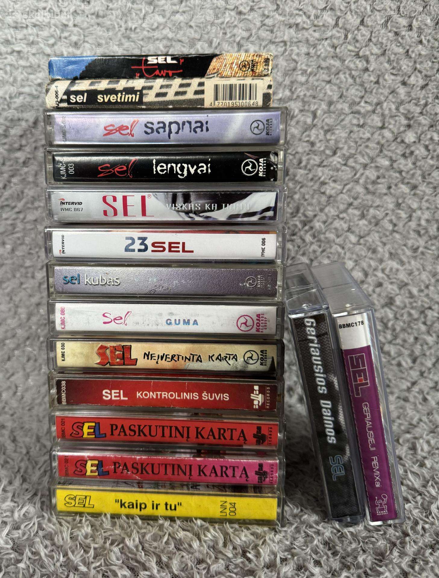Sel kasečių kolekcija