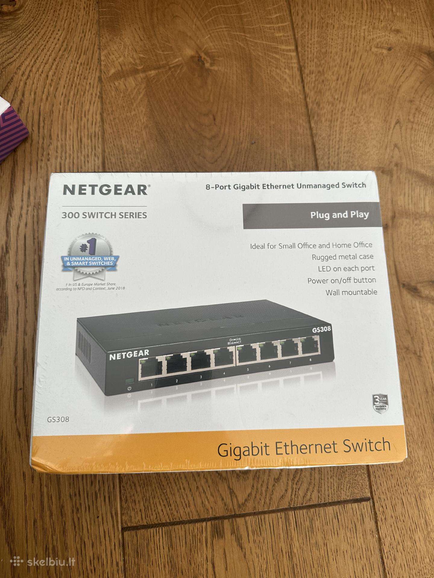 Šakotuvas Netgear Gs308e
