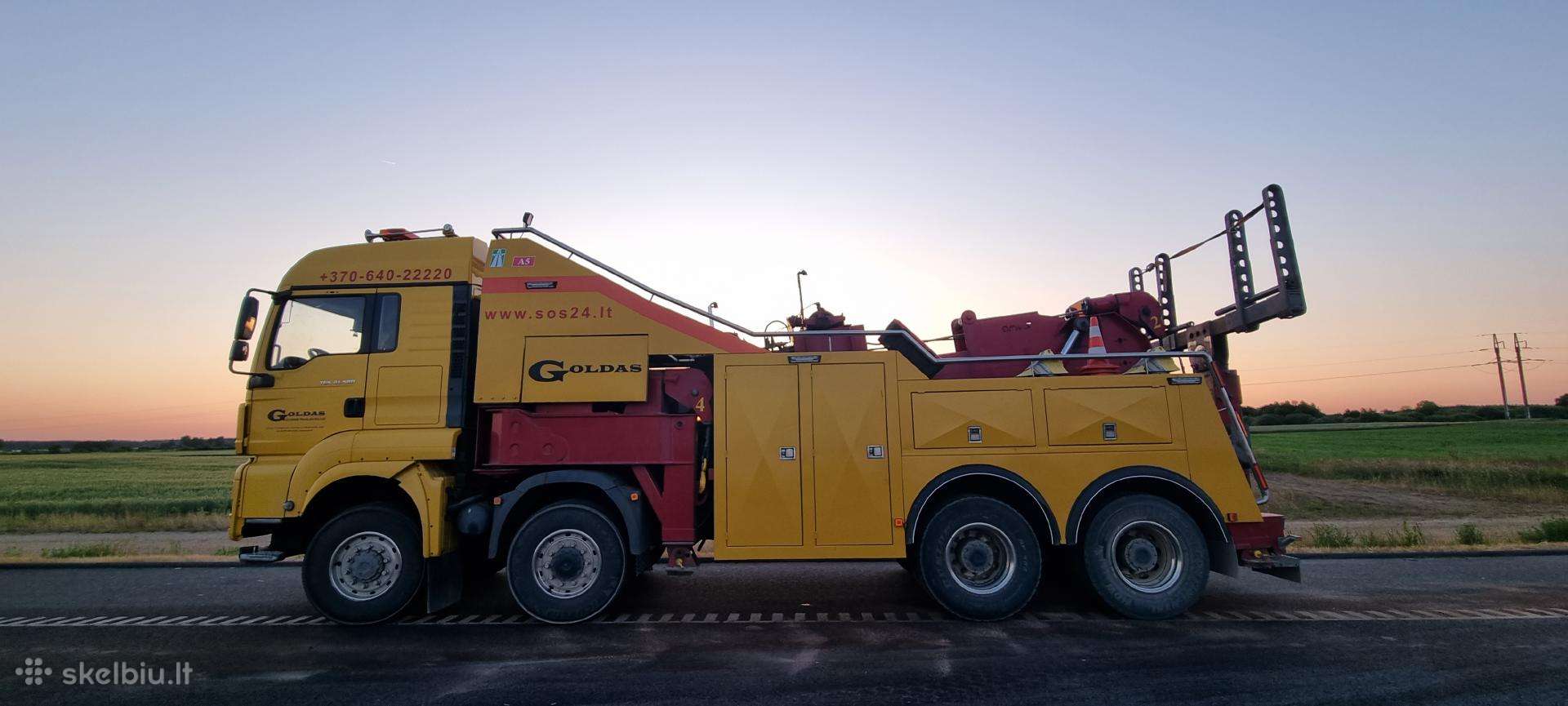 Sunkvežimio techninė pagalba kelyje